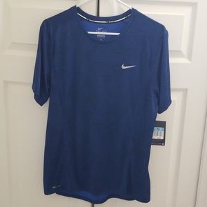 Blue & Black Nike Running Tee